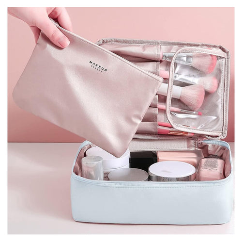 Cosmetiquera Viaje Bolso Maquillaje 2 en 1