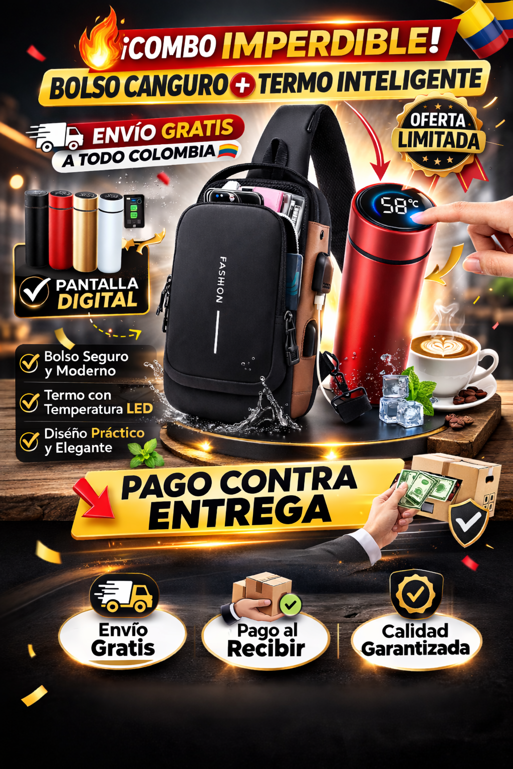 Bolso Canguro Mas Termo Inteligente